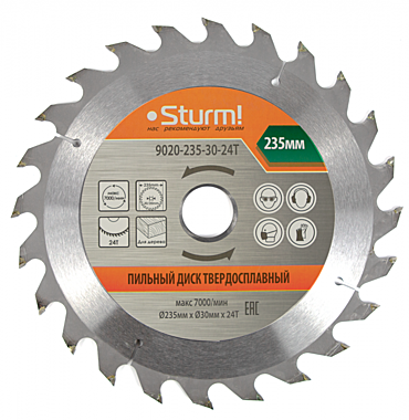 9020-235-30-24T Диск пильный Sturm! 235*30 мм