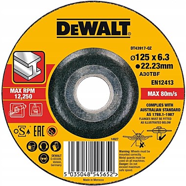 125-6,0-22,2 Шлифовочный диск DeWALT