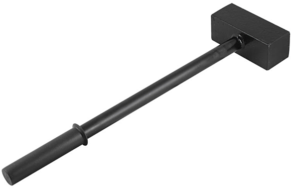 38-5-046 Кувалда стальная, фрезерованная, металлическая рукоятка, 6000г